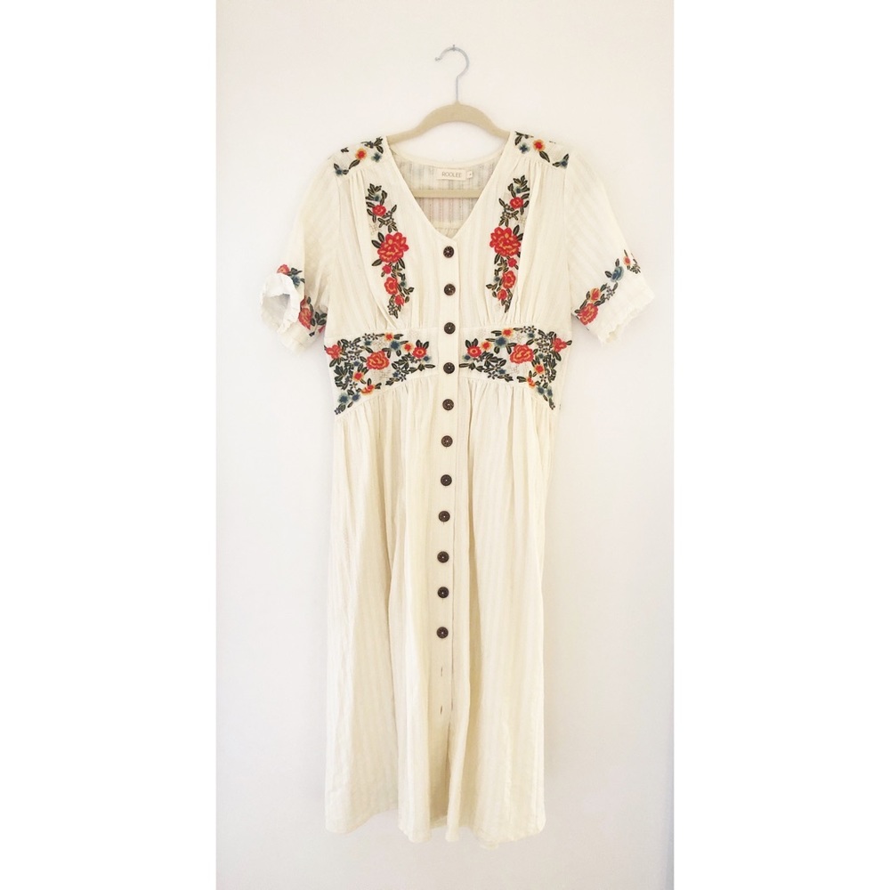 Ithaca Embroidered Dress from Roolee
